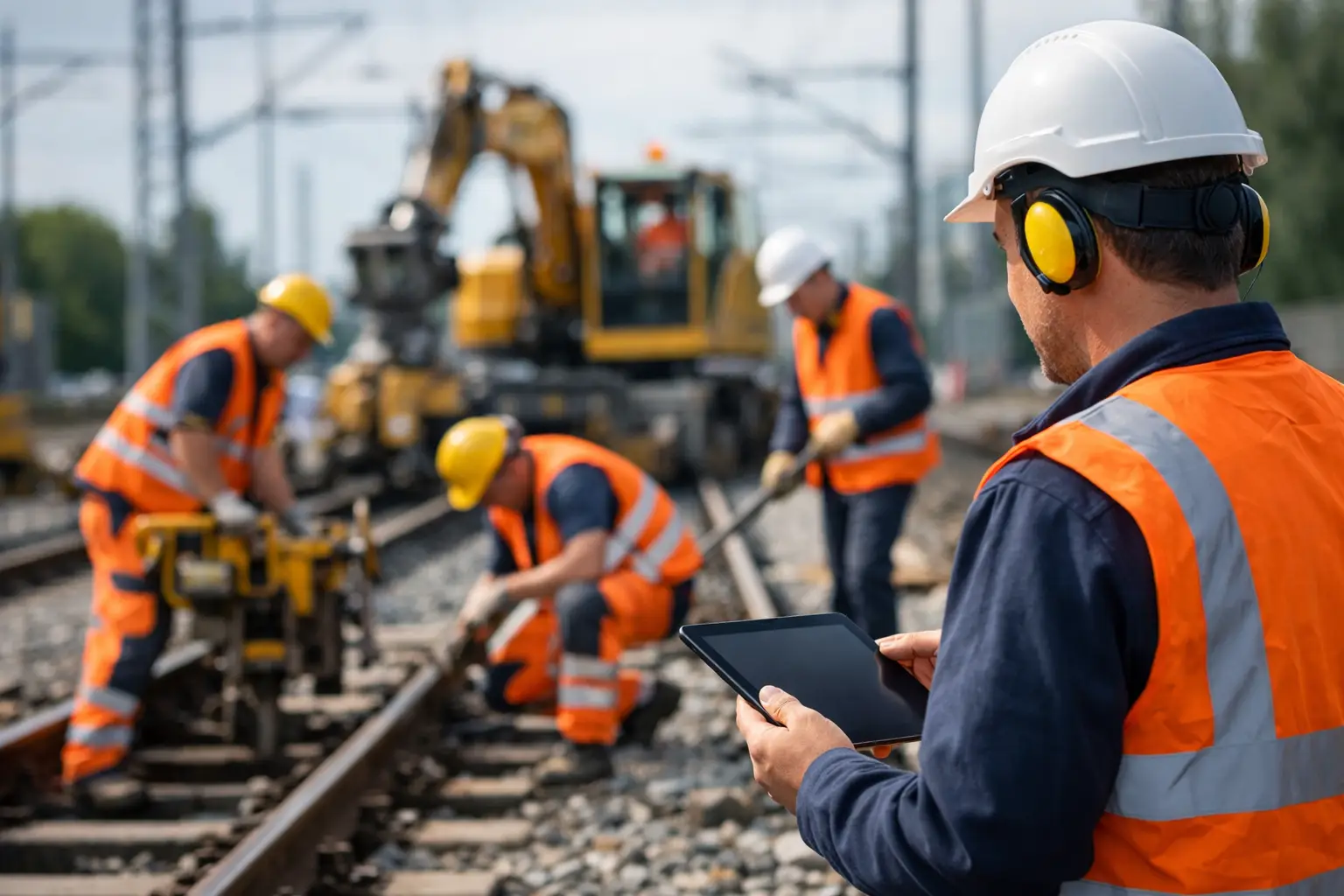 Betriebspersonal für Bahnbaustellen buchen